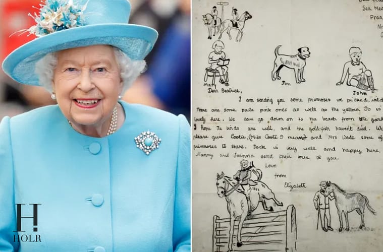 Queen Elizabeth’s Childhood Doodles Up for Auction
