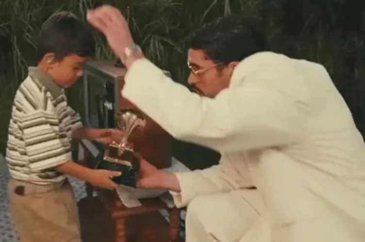 Bad Bunny hands Grammy to young boy at halftime –