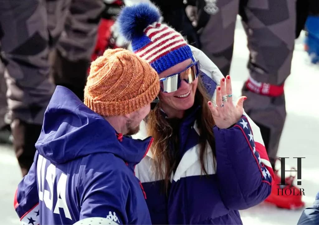 Breezy Johnson celebrates Olympic with suprise proposal –
