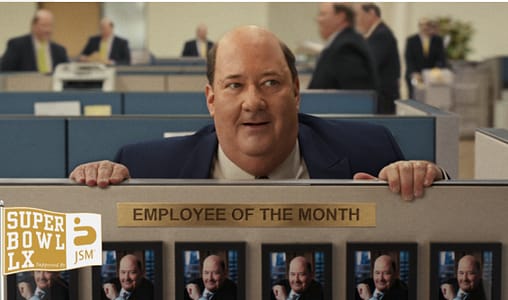 Brian Baumgartner multiplies with Ramp in Super Bowl ad