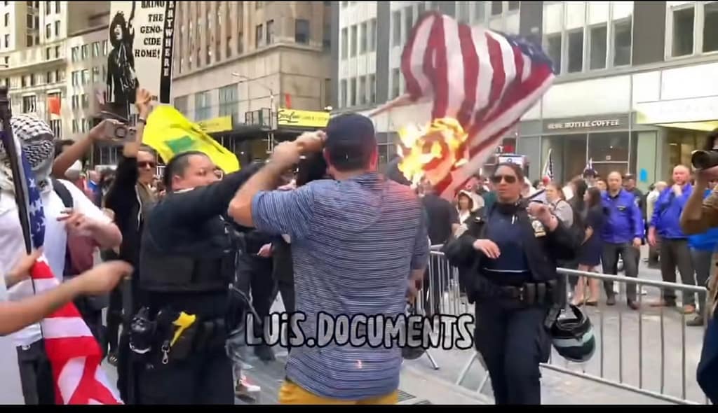 Death To America Palestine Protest