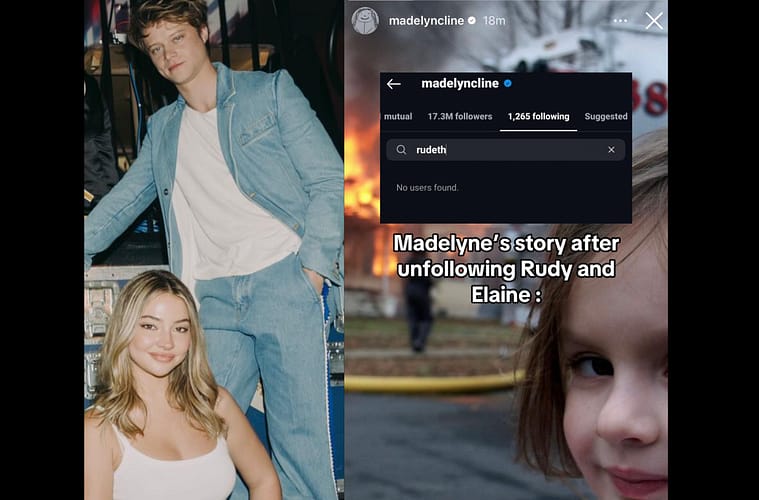 Madelyn Cline Unfollow Rudy And Elaine Instagram Story Goes Viral