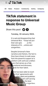 Universal Music TikTok