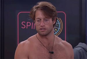 Luke Valentine in the Big Brother house apologizing for his use of the N-word