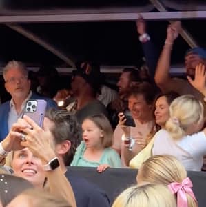 Eras Tour Tom Cruise, Mila Kunis, Ashton Kutcher, David Foster and Sir Paul McCartney