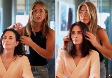 Jennifer Aniston Finally Styles Courteney Cox’s Hair After Fun Weekend