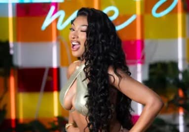 Megan Thee Stallion Stuns in Gold Bikini on Love Island USA