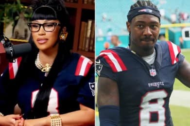 Cardi B Puts a Twist on Sporty-Chic with Outfit Nodding to Boyfriend Stefon Diggs on Call Her Daddy