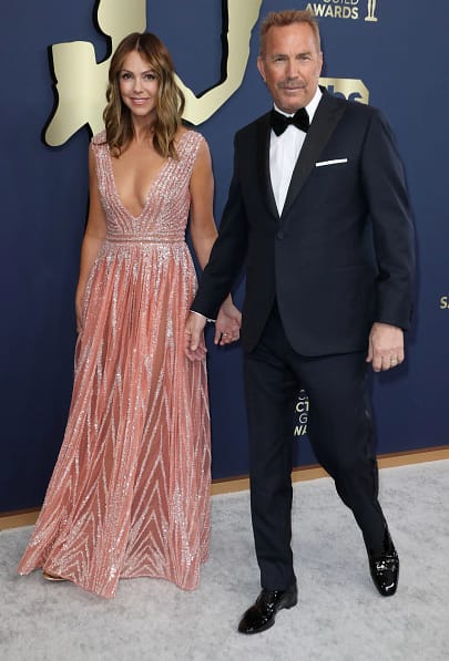 Kevin Costner and Christine Baumgartner