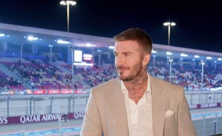David Beckham and Celebrities Attend Davos Forum