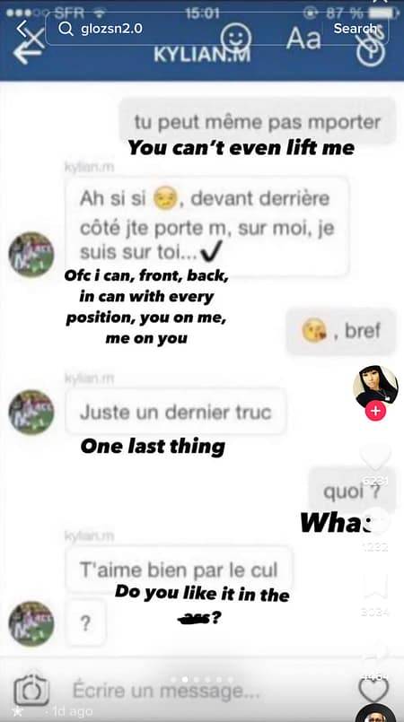 Mbappe Leaked Messages