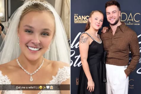 JoJo Siwa/Snapchat; Robin L Marshall/Getty