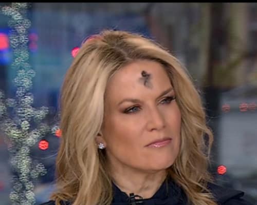 what is on martha maccallum's forehead
