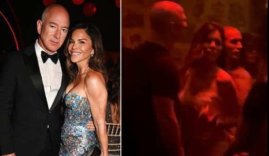 Lauren Sánchez Awkwardly Dances with Stiff Jeff Bezos in Ibiza Nightclub