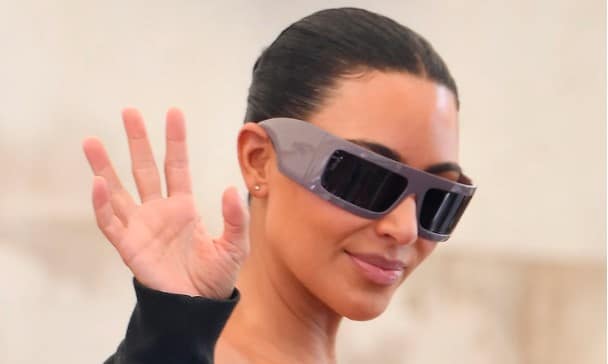 Kim Kardashian Shines in Statement Shades in Venice