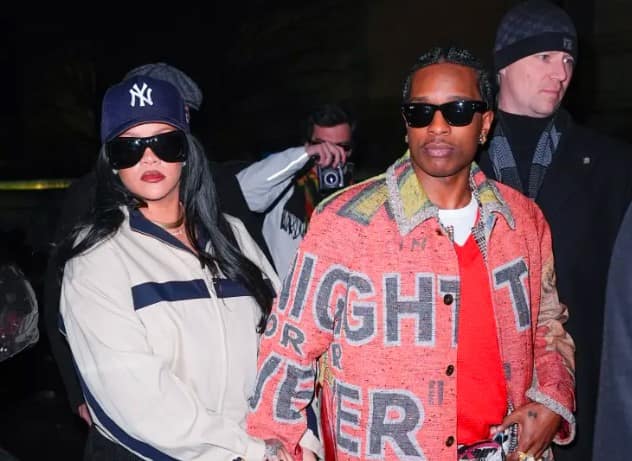 Rihanna Stuns in $3K YSL Jacket at SNL Afterparty