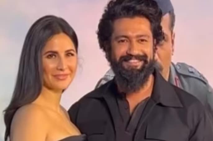 Vicky Kaushal and Katrina Kaif Stylish Stroll