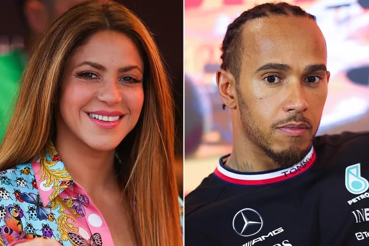 Shakira and Lewis Hamilton