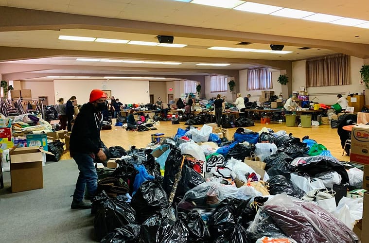40 tonnes of donations stuck in Montreal