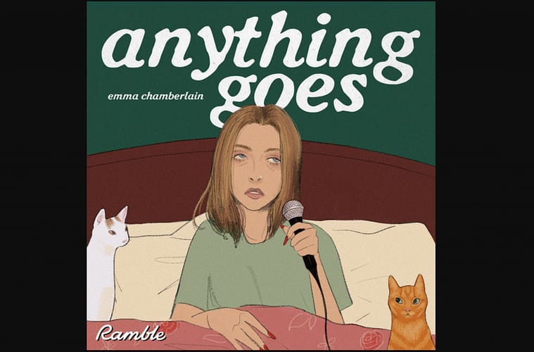 Emma Chamberlain's podcast image.