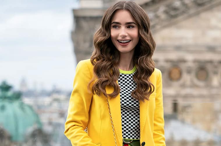 Lily Collins on Netflix's "Emily in Paris"