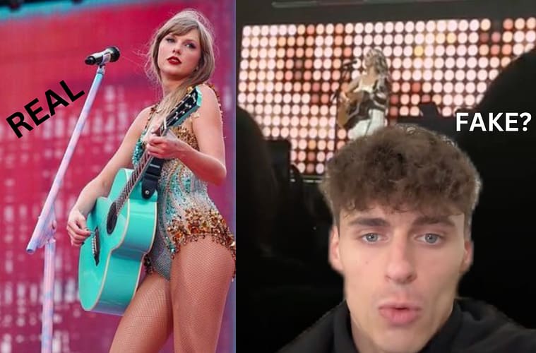 jingle ball fake taylor swift video