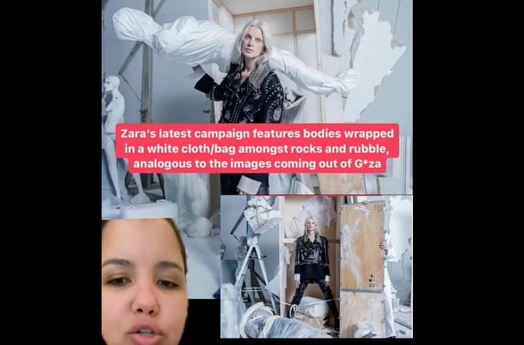 Zara Campaign Bodies Wrapped Up Controversial