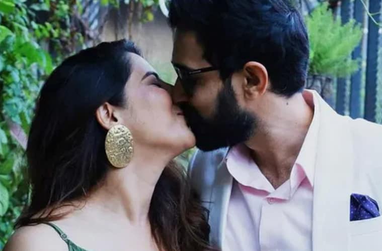 Vikrant Massey Kisses Sheetal Thakur At Baby Shower