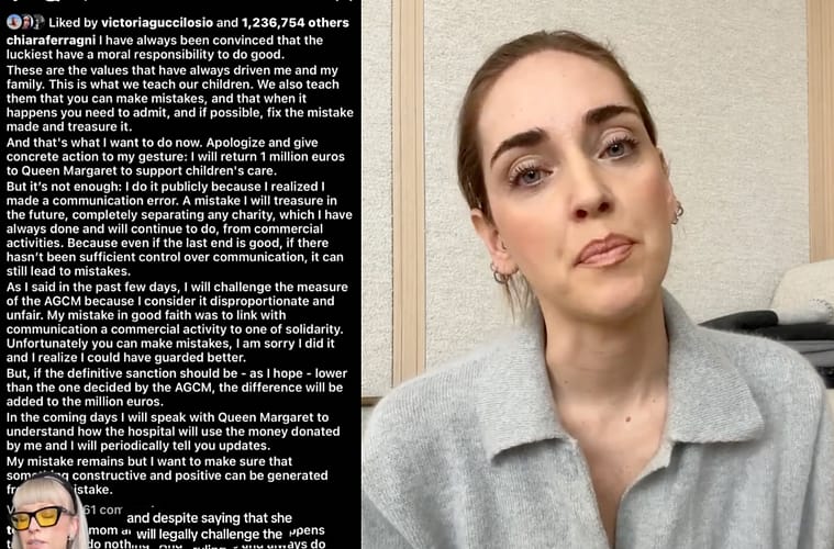Chiara Ferragni Instagram Apology