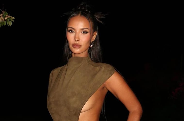 Maya Jama And Stormzy Flirty Text Love Island Outfit