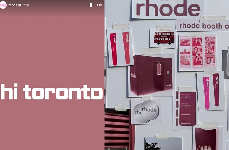 rhode Toronto Booth Pop Up Details