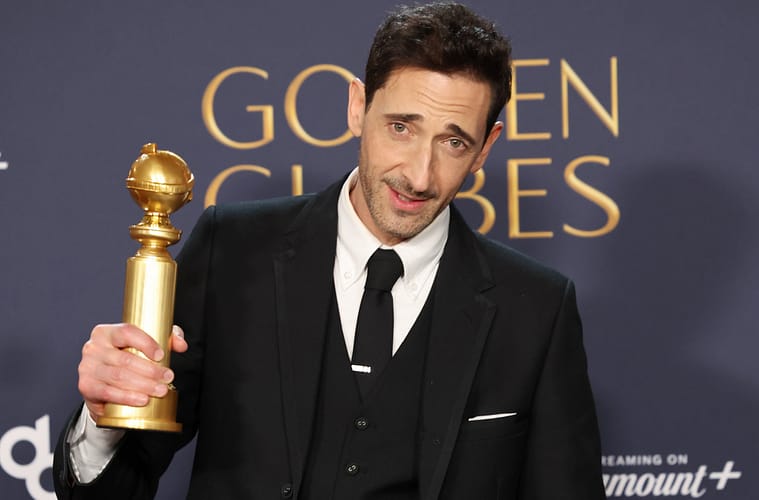 Adrien Brody Reflects on His Acting Career After Winning Golden Globe
