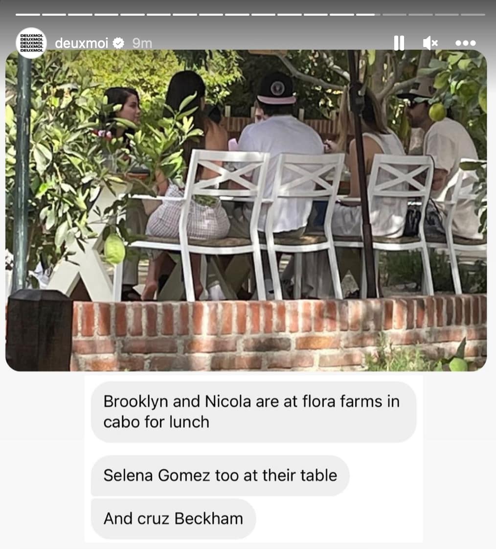selena gomez nicola peltz beckham brooklyn peltz beckham lunch