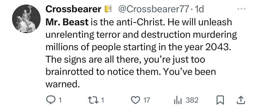 Is MrBeast Antichrist