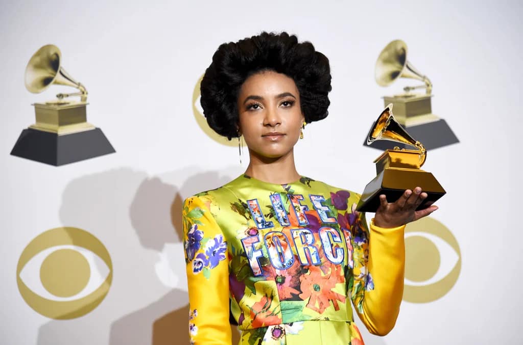 Esperanza Spalding at the Grammy Awards.