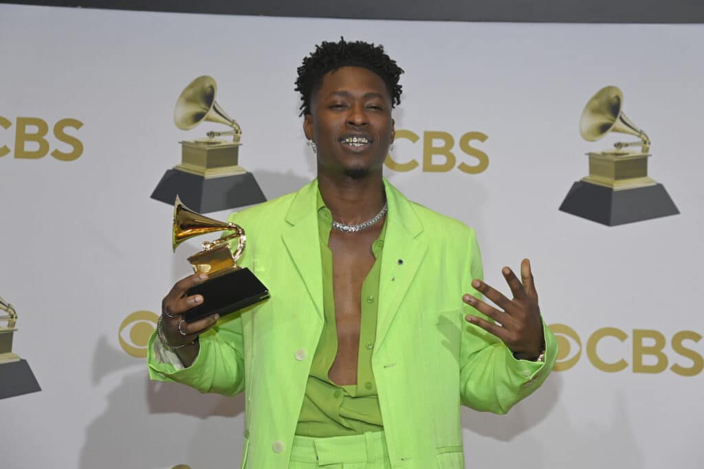 Lucky Daye at the Grammy Awards.