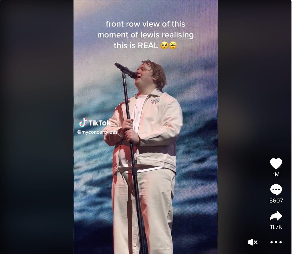 Lewis Capaldi touretes