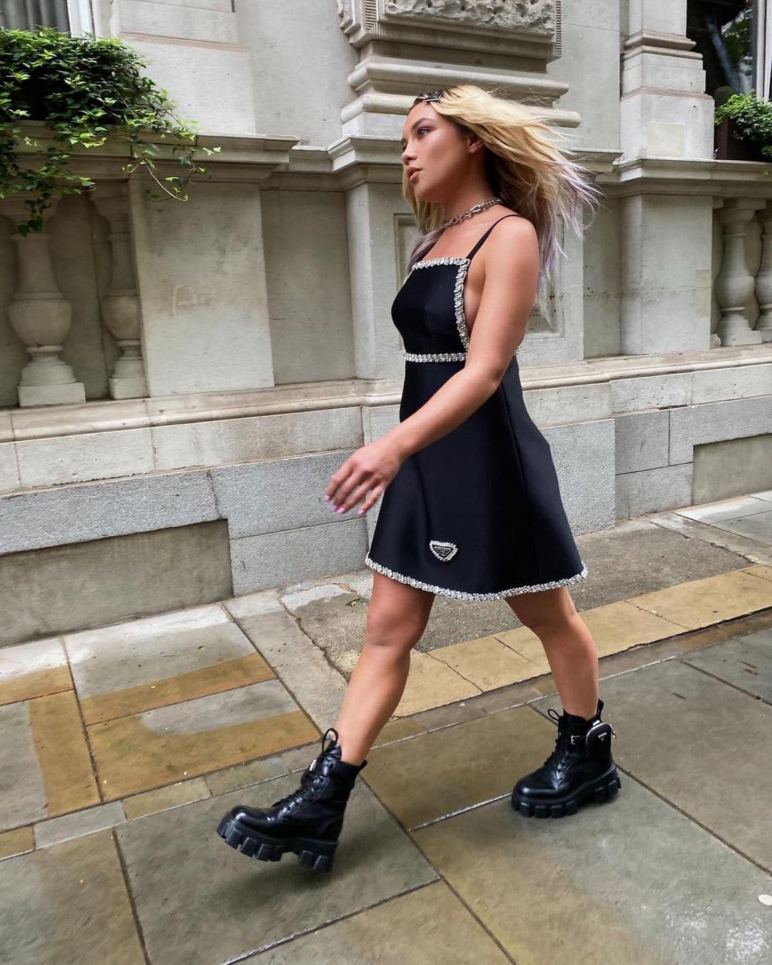 The DWD star in Prada dress