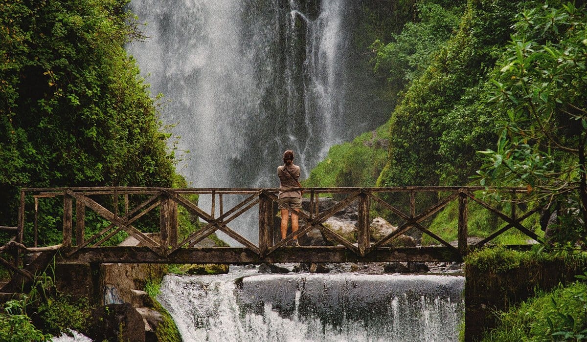 Tourist at the Amazon
