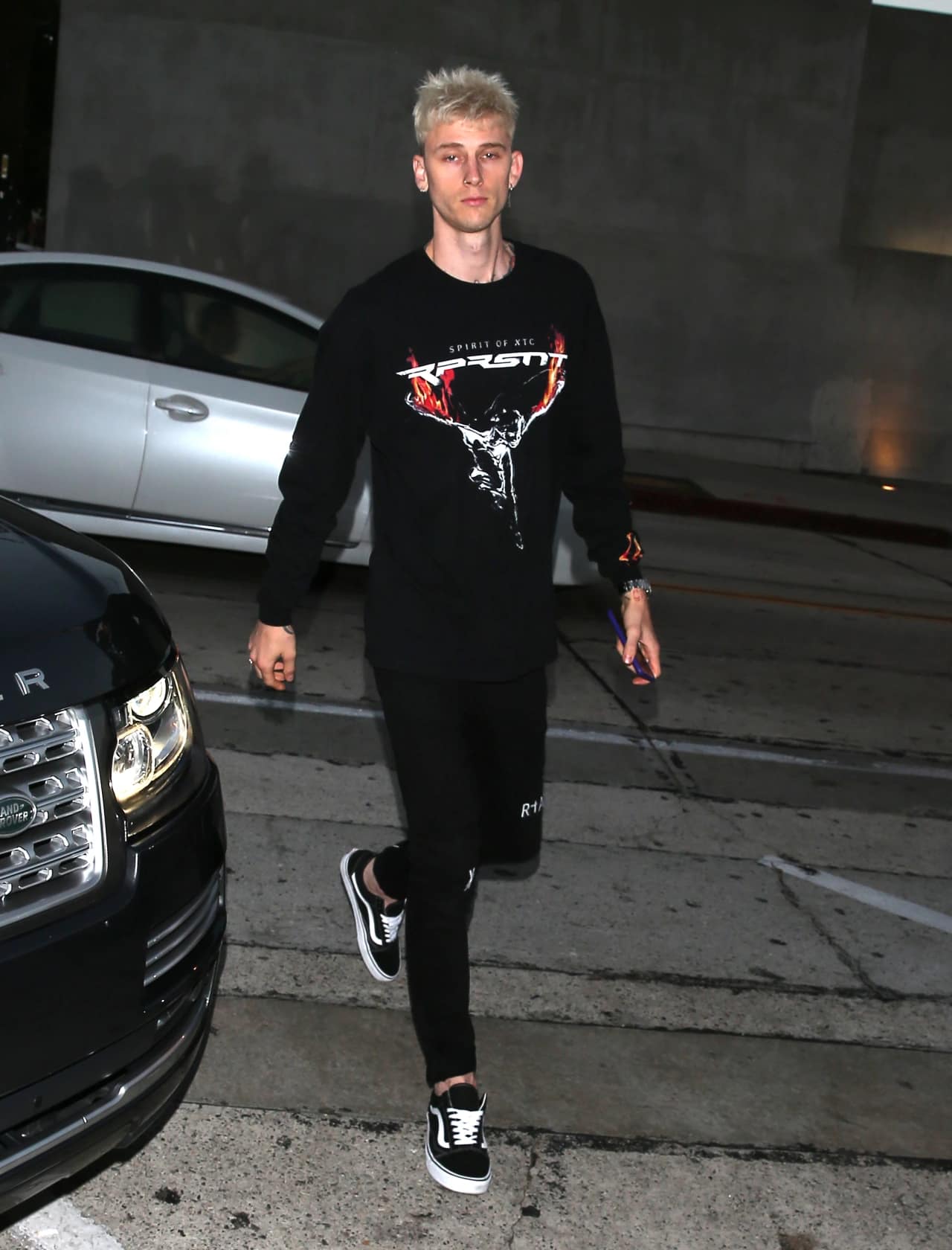 MGK in all black.
