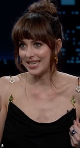 Dakota Johnson Wardrobe Malfunction on Jimmy Kimmel