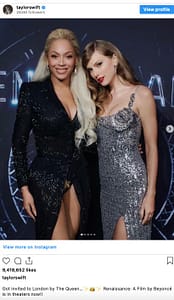 Beyoncé Taylor Swift 2025 Grammy Rivals