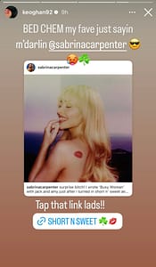 Barry Keoghan Reveals Favourite Sabrina Carpenter Song