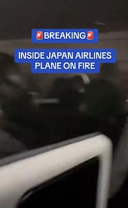 Japan Airlines Fire