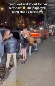 Taylor Swift Birthday Paparazzi Singing Video Watch