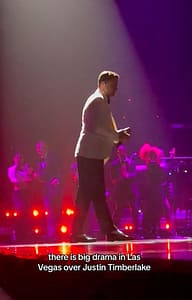 justin timberlake las vegas drama