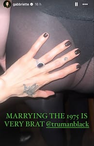 Matty Healy and Gabbriette Bechtel