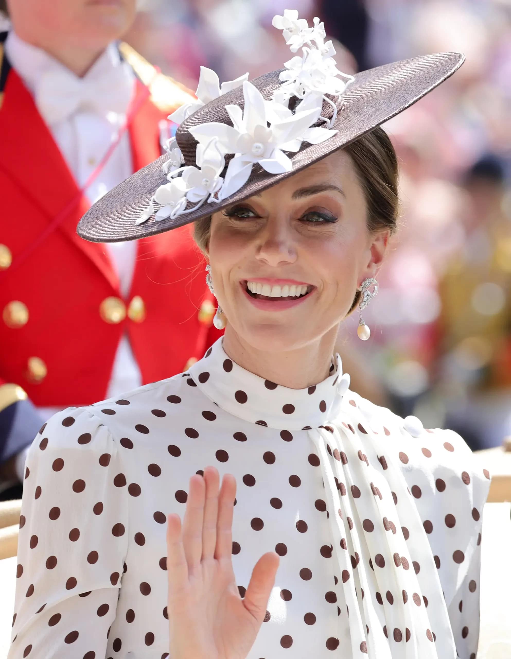 Kate Middleton wearing Princess Diana's earrings