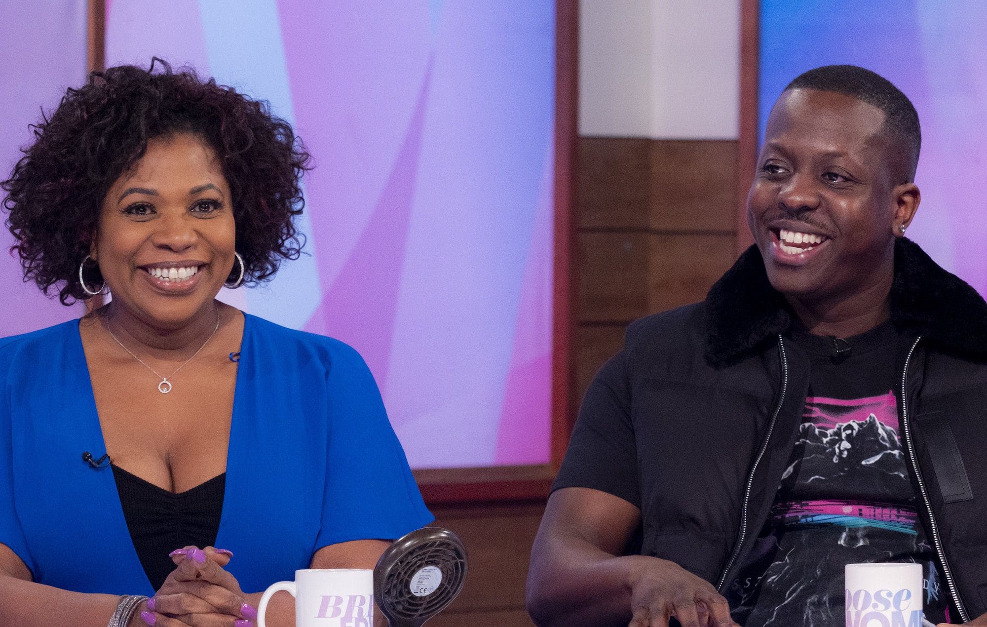 Jamal Edwards with his mother, Brenda Edwards