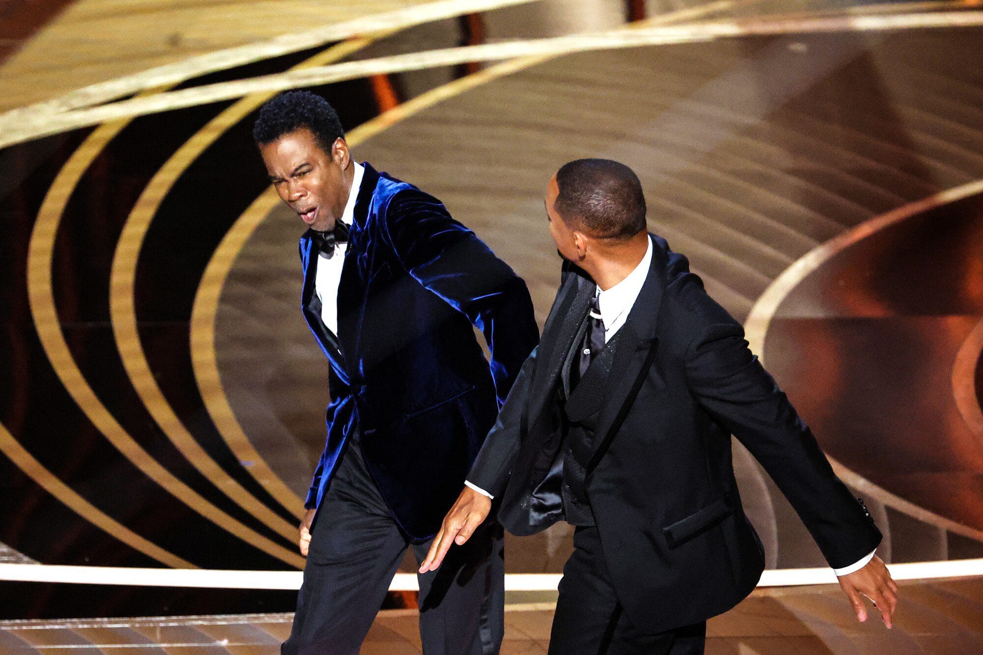 Will Smith slapping Chris Rock